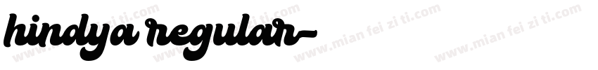 hindya regular字体转换